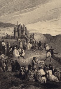Miraklet med bröden och fiskarna av after Albert Robida