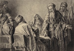 Överprästernas officerare av after Albert Robida