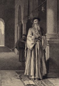 Fariséen och publikanen av after Albert Robida