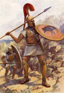 En hoplit i Servius Tullius armé