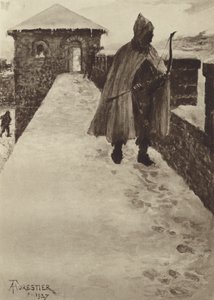 Patrullerar ett nordbrittiskt fort på vintern av after Amedee Forestier