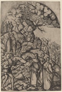 Saint Filippo Benizzi helar en tiggare av after Andrea del Sarto