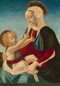 Madonna och barn av after Andrea del Verrocchio