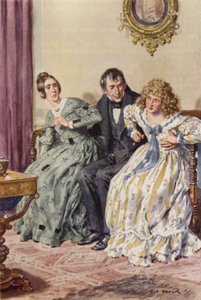 Illustration för Martin Chuzzlewit av after Charles Edmund Brock