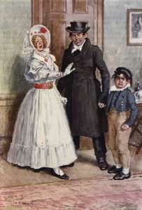 Illustration för Nicholas Nickleby av after Charles Edmund Brock