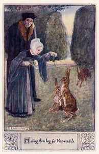Att få dem att tigga om vinrankor av after Charles Edmund Brock