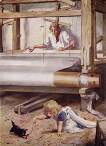 Silas Marner vid sin vävstol av after Charles Edmund Brock