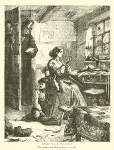 Kvinnlig skomakare av after Charles J. Staniland