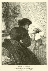 Det döende barnet av after Charles J. Staniland