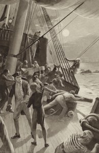 Kapten James Cooks skeppar i problem utanför Cape Tribulation