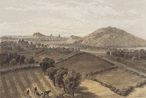 Edinburgh från nära Craigmillar Castle (chromolitho)