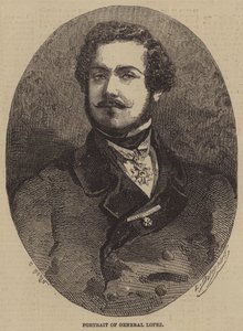 Portrait of General Lopez  av after Edmond Morin