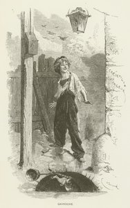 Newsboy av after Emile Antoine Bayard
