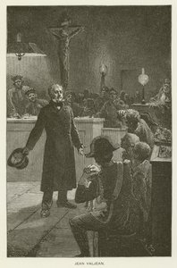 Jean Valjean av after Emile Antoine Bayard