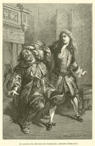 Brev från Chevalier de Grammont, Antoine Hamilton av after Emile Antoine Bayard