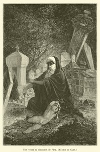 En änka på Pera-kyrkogården, Maxime du Camp