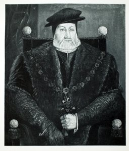 Charles Brandon, hertig av Suffolk, ca 1544, pub. 1902 (kollotyp) av after English School