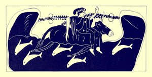 Europa and the Bull, illustration från grekiska vassmålningar av J. E. Harrison och D. S. MacColl, publicerad 1894 (digitalt förbättrad bild) av after English School