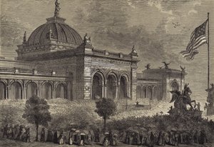 Invigning av hundraårsutställningen, 10 maj 1876