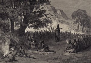 Pontiac i fullmäktige av after Felix Octavius Carr Darley
