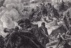 Slaget vid Bunker Hill av after Felix Octavius Carr Darley