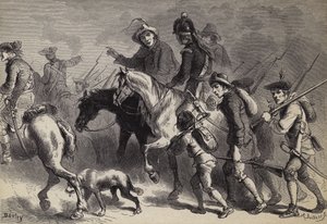Upproret av New England Yeomanry av after Felix Octavius Carr Darley