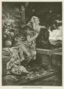 Rhodope, den egyptiska prinsessan av after Ferdinand Keller