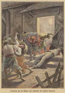 Kinesernas mord på en fransk tulltjänsteman av after Frederic Theodore Lix