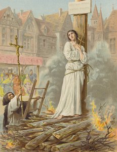 Tortyr av Jeanne DArc (chromolitho)