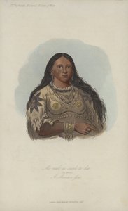 Mi-neek-ee-sunk-te-ka, The Mink, A Mandan Girl (akvatint)