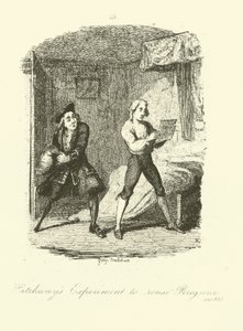 Illustration för Peregrine Pickle av Tobias Smollett av after George Cruikshank