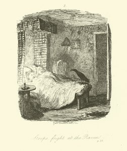 Illustration för Roderick Random av Tobias Smollett av after George Cruikshank