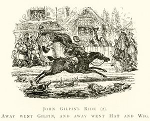 John Gilpins Ride (2), Away gick Gilpin, och bort gick Hat and Wig