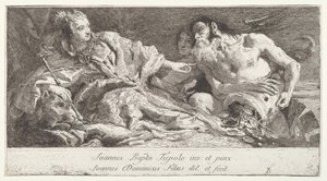 Venedig tar emot hyllningen av Neptunus av after Giovanni Battista Tiepolo Giovanni Domenico Tiepolo