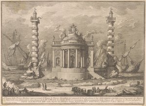 Prima Macchina för Kina 1760: Neptunus tempel