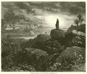 Hesekiels syn av templet, Hesekiel, xl, 2 av Gustave after Dore
