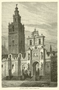 La Giralda, en Sevilla av Gustave after Dore