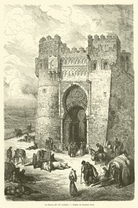 Solens port, Toledo av Gustave after Dore