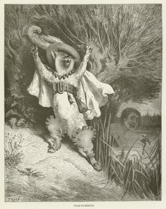Mästerkatten i stövlar av Gustave after Dore