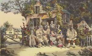 Bostäder för bönder av after Henri Bonaventure Monnier