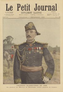 Franska arméernas stora manövrar 1895. General Le Mouton de Boisdeffre