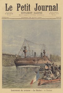 Lansering av kryssaren Le Suchet vid Toulon