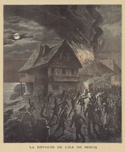 Revolt på ön Sark av after Henri Meyer