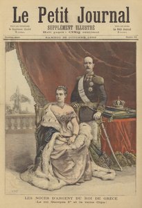 Silverbröllopsdag för kung George I och drottning Olga av Grekland