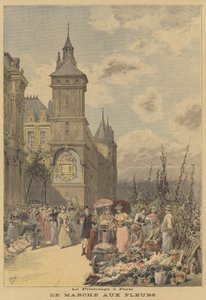 Vår i Paris. Blomstermarknaden