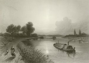 River Trent, nära Wighnor av Henry after Warren