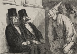 På operabalen: du har för roligt av after Honoré Daumier