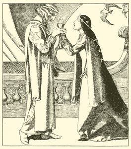 Belle Iseult och Sir Tristram drack kärlekstorkan