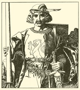 Sir Lionel från Storbritannien av after Howard Pyle