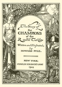 Titelsidan för The Story of the Champions of the Round Table av after Howard Pyle